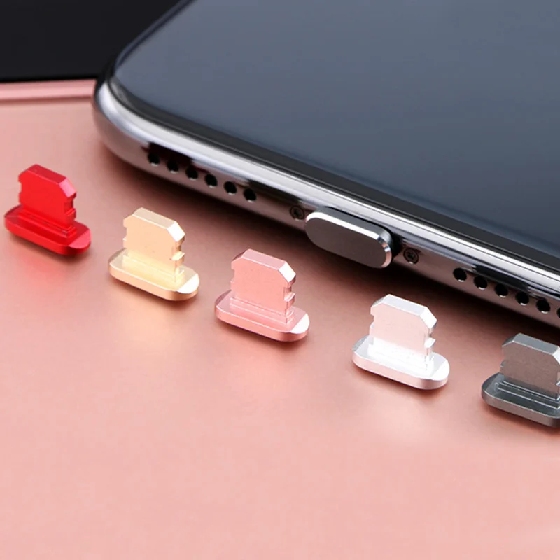 

Mobile Phone Dust Plug Metal Data Interface Protector for Apple Mobile Phone Series for IPhone 6 6s 7 8 X Xs Charger Accessories