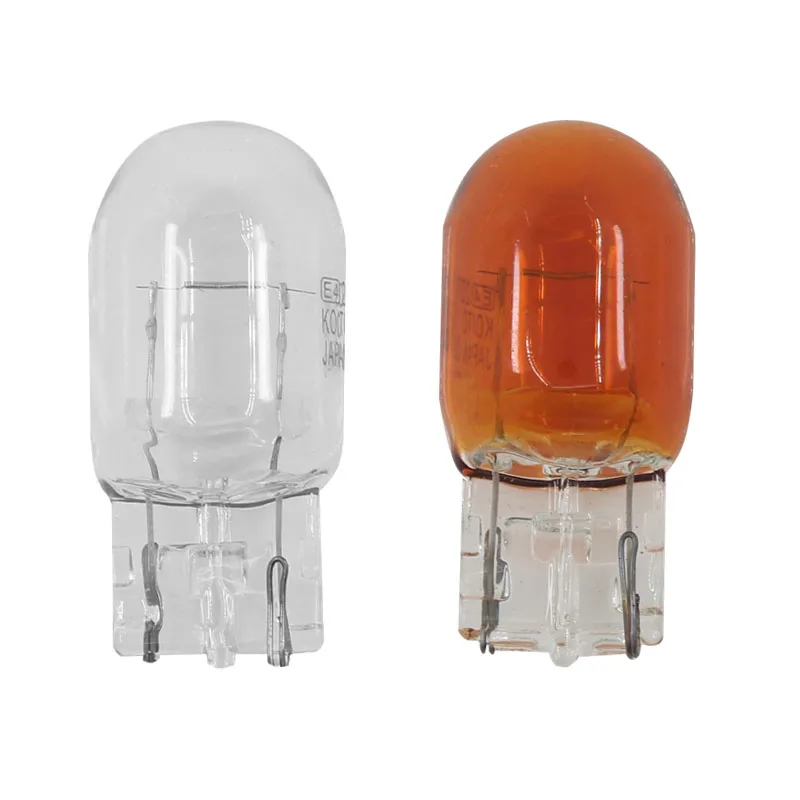 

T20 w21w 7440 halogen lamp 12v warm white amber brake bulbs Stop Light Tail Light Rear Turn Signal 12vTurning lights