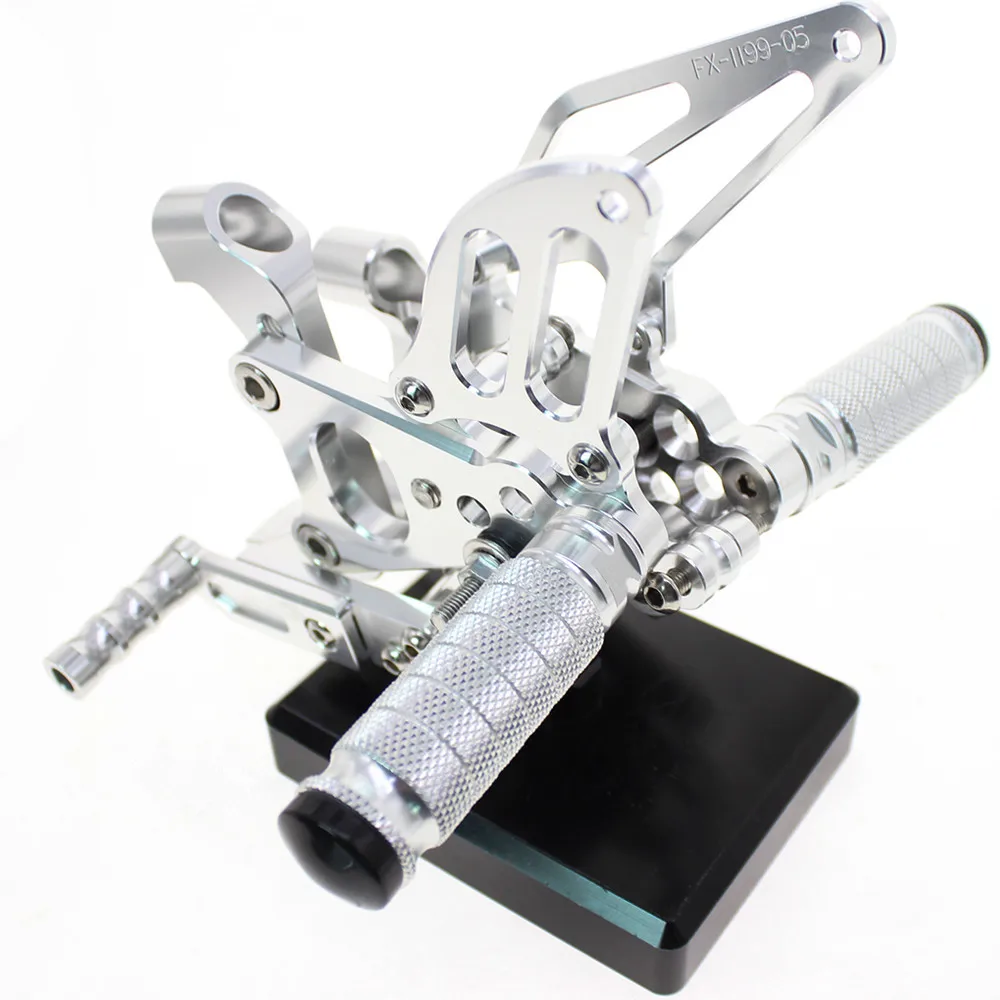 

CNC Motorcycle Adjustable Rearset Footrests Foot Rest Foot Pegs Pedal For Ducati 1199 Panigale S Tricolore 2012-2013 2012 2013