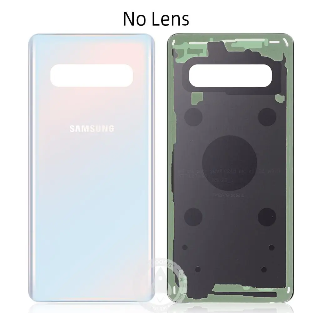 samsung Galaxy S10 задняя Батарея крышка 3D Стекло Корпус задняя крышка чехол для Galaxy S10 дверь задняя крышка чехол Замена - Цвет: White No Lens