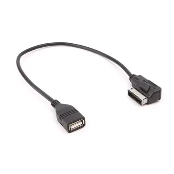 

AUX Media Interface USB Female Audio Adapter Cable AMI For Mercedes For Benz