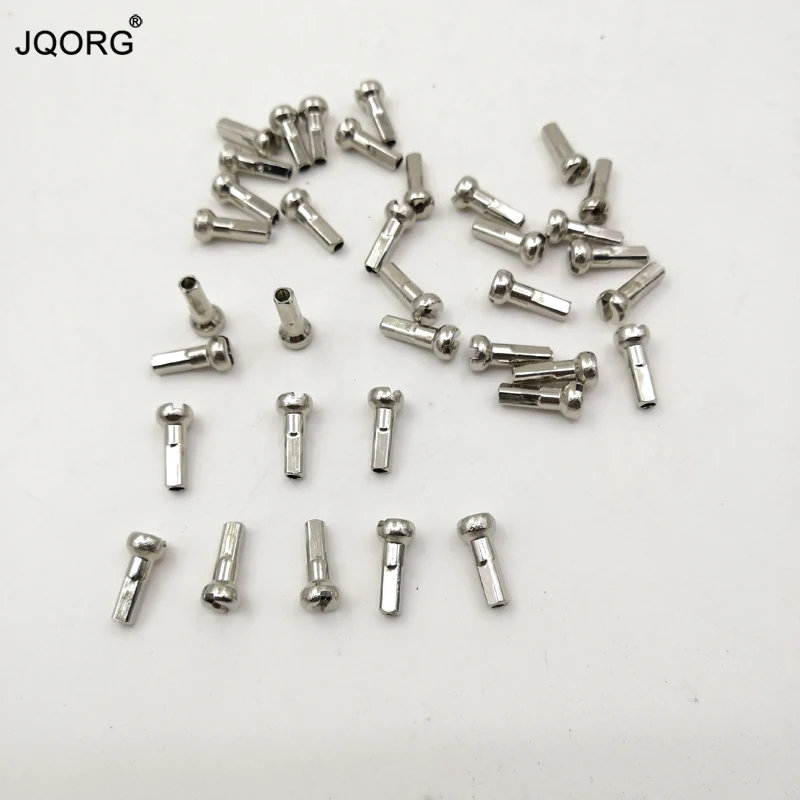 JQORG 10 Pieces A Lot 14 Gauge Diameter 2.0 mm Straight Pull Mountain Bike Spokes Black Color Tint Black Surface Bicycle Spokes