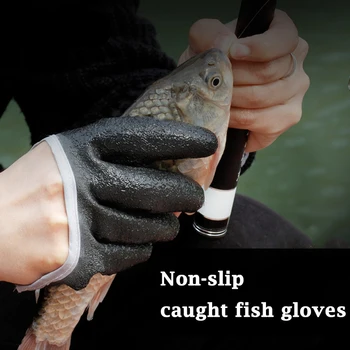 

Fishing Anti-tie Waterproof Gloves Catch Fish Gloves Non-slip Stab Gloves Fishing Aids Full Finger Gloves Pesca