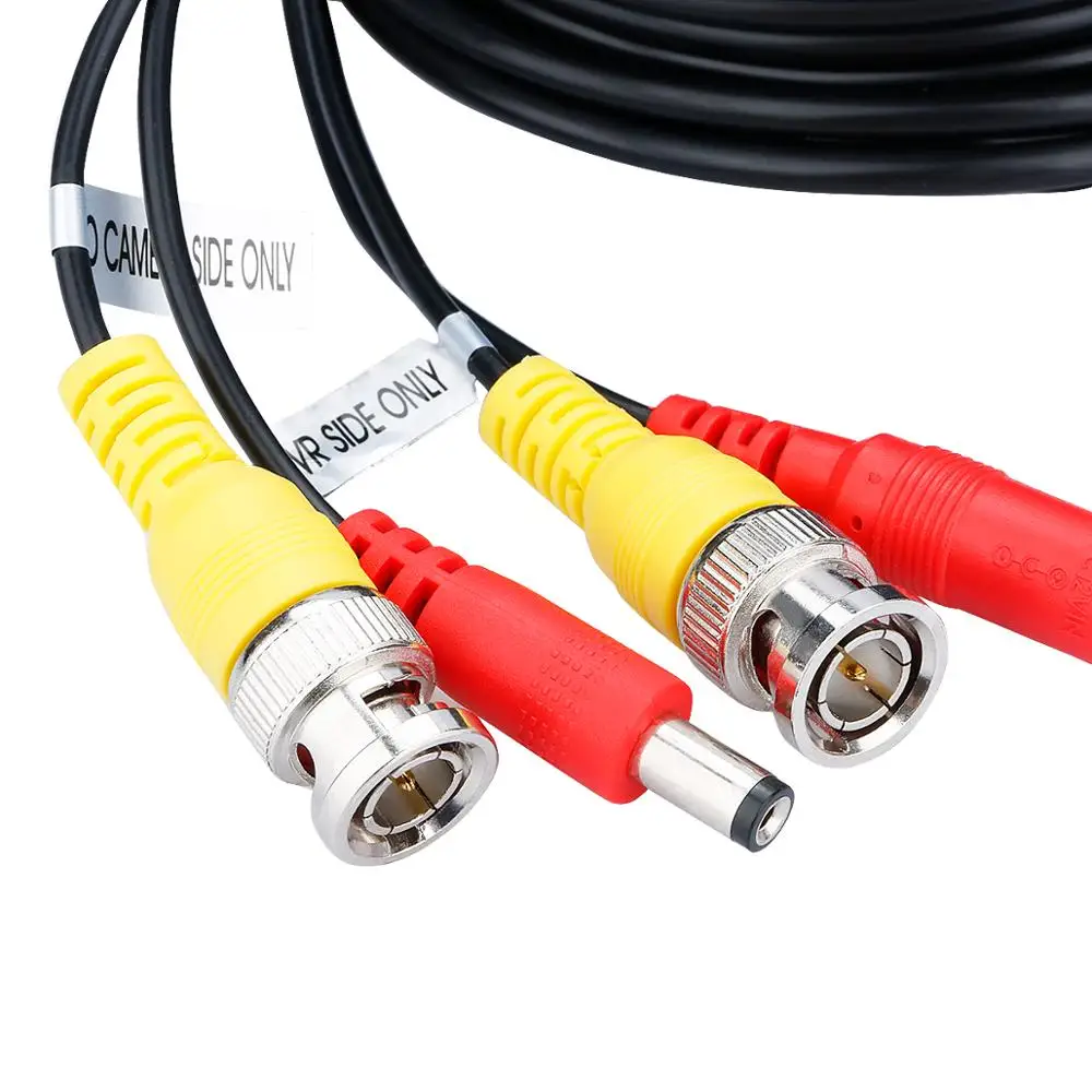 Универсальный 10~ 60 м CCTV кабель DVR камера рекордер система видео кабель DC мощность безопасности наблюдения провод BNC кабель для DVR комплект