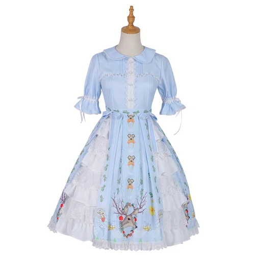 Dress Оригинальное платье Лолита без рукавов - Цвет: Dress