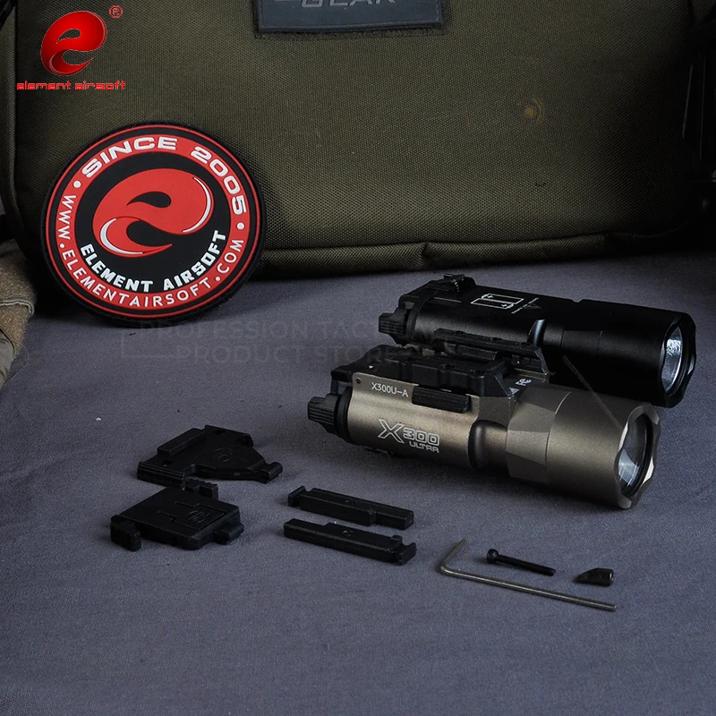 Element Airsoft Surefir X300 пистолет Флэш-светильник Lanterna 370 люмен Surefir X300U охотничья лампа пистолет оружие светильник EX359