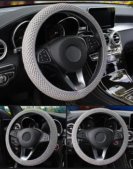 

Car Steering Wheel Cover PU Leather Steering-wheel Covers Auto Accessories Skidproof Durable Car Steering Wheel Cover