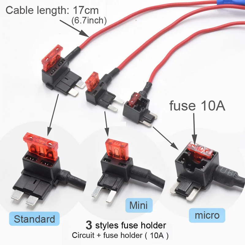 รูปสินค้า สายชาร์จกล้องรถยนต์ 5V 2A พร้อม Micro & Type-C 3 เมตร