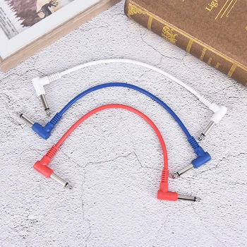 

1PCS 27.7cm Electric Box Elbow Audio Line CableGuitar Effects Cables Instrument Line Single Wire Bass Guitar Effects Integrated