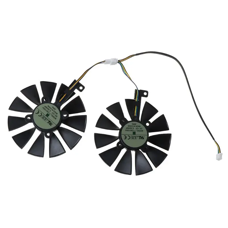 87 мм вентилятор охлаждения кулер с 11 лопастей для A-SUS GTX1080TI P11G RX470 видеокарта