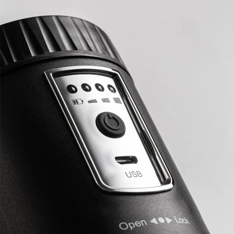 Portable Electric USB-Coffee Bean Grinder Rechargeable Grinder With Adjustable Coarseness Grind Settings 5.5w 1600mAh