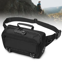 Противоугонная сумка на ремне через плечо, водонепроницаемая нагрудная сумка, легкая мужская повседневная сумка J9