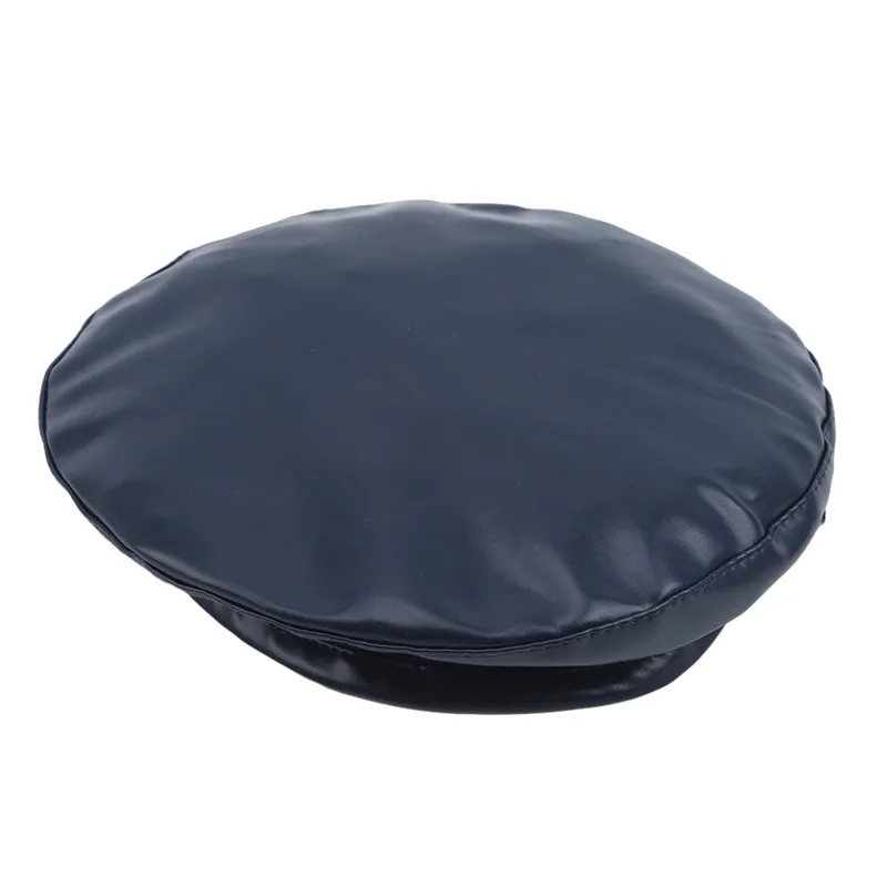 navy blue Женские береты, шапка в стиле художника, Женские винтажные береты, однотонные кепки, женская шапка, теплая шапка - Цвет: navy blue
