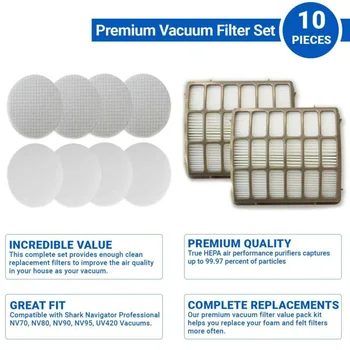 

For Shark Navigator Professional Filter Set Filter Supplies Accessories