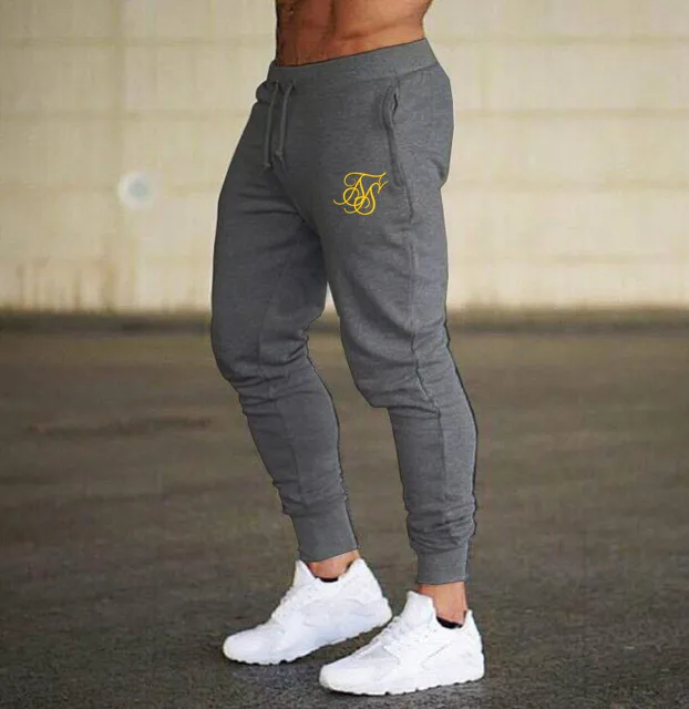 gym joggers Spring Autumn Gyms Men Joggers Sweatpants Sik Silk Men's Joggers Trousers Sporting Clothing The High Quality Bodybuilding Pants mens active wear pants