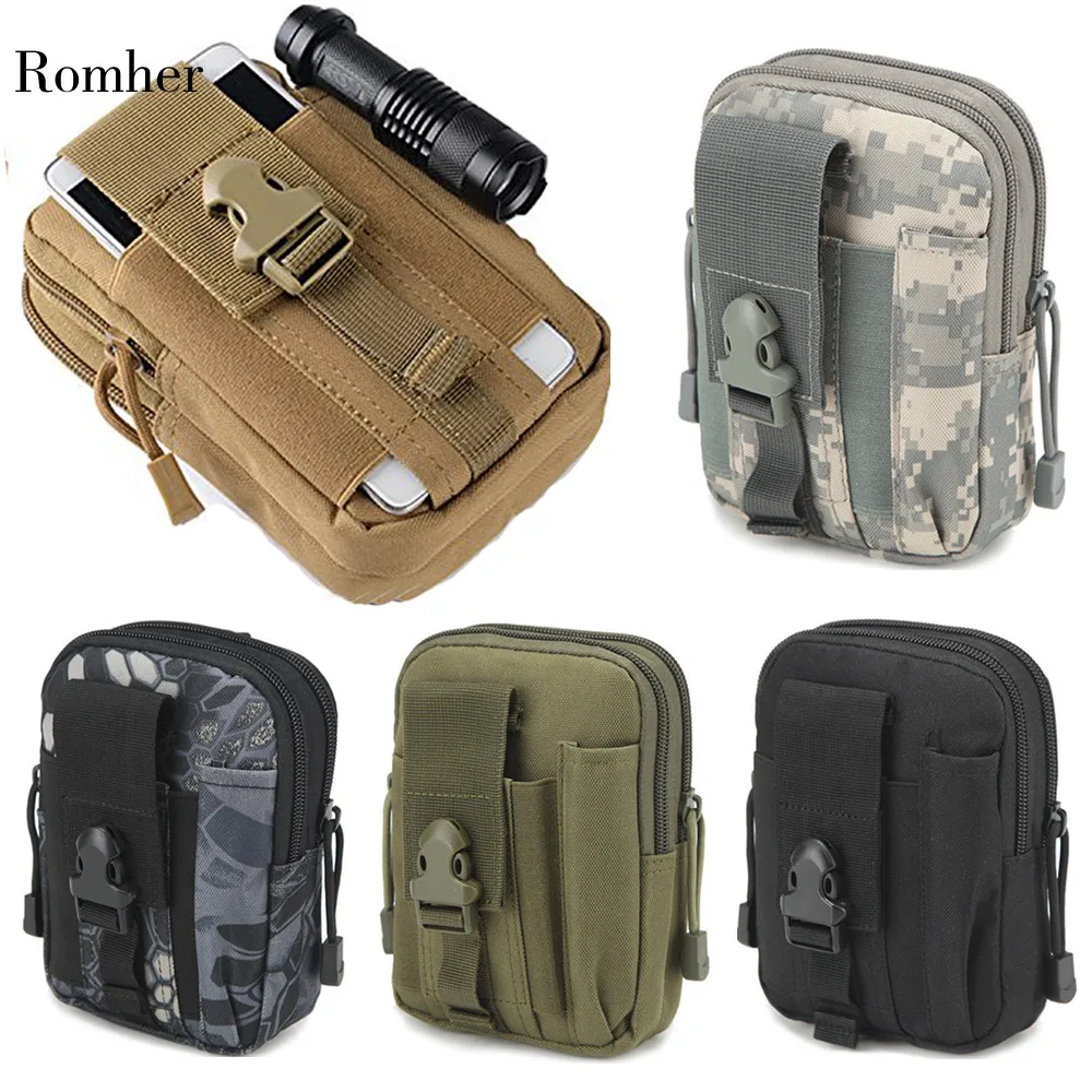Мужская тактическая Сумка Molle, поясная сумка, маленький карман, военная сумка для бега, походные сумки, кошелек для мобильного телефона, инструмент для путешествий