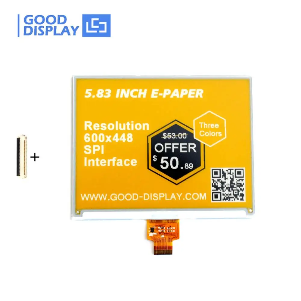 

5.83 inch 3-color e-paper display