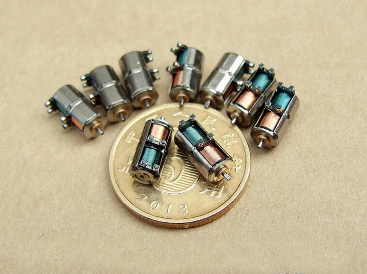 10Pcs Mini Stepper Motors Two Phase Four Wires Ultra Miniature Diameter 4MM Precision Motor Spare Parts | Игрушки и хобби