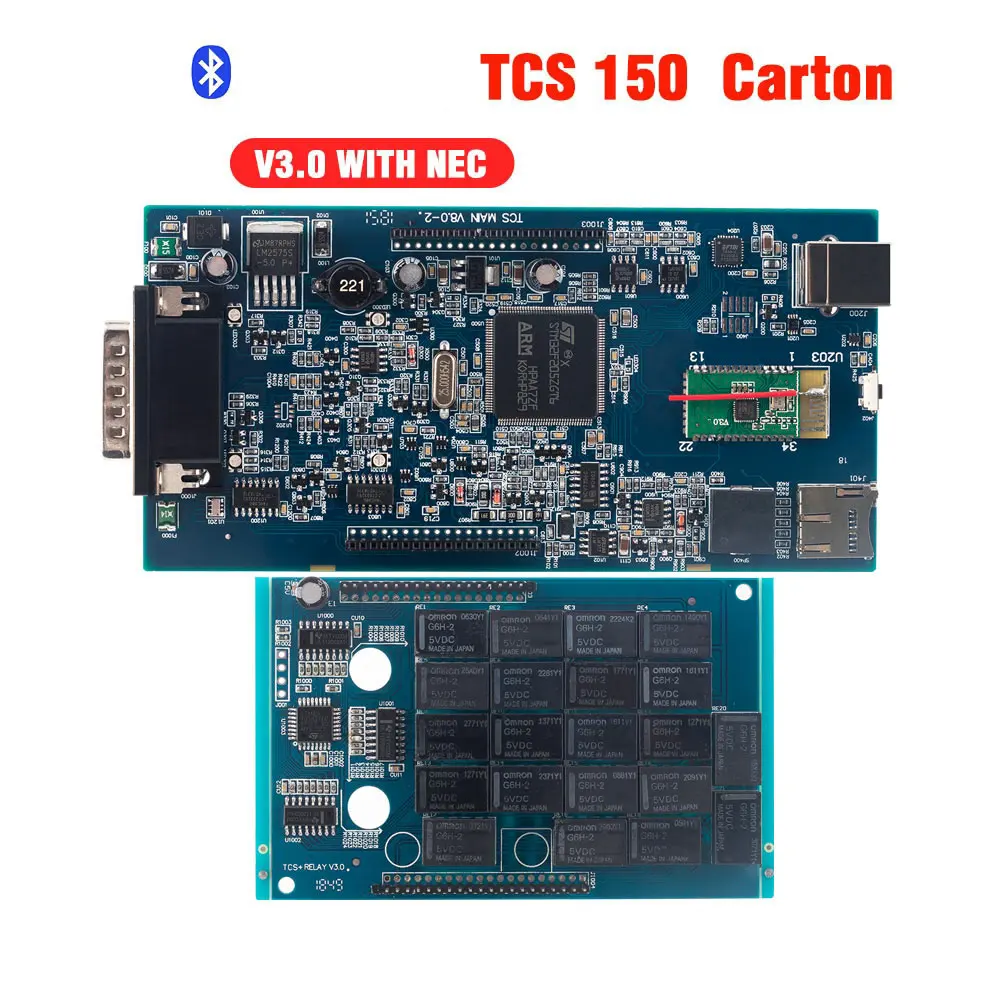 10 шт./лот инструмент CDP tcs pro 2015R3 Keygen двойной синий PCB tcs pro plus,01 OBDII автомобили Грузовики диагностический инструмент DHL бесплатно - Цвет: tcs 150 1