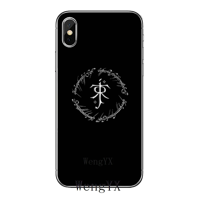 Горячая Властелин колец для iPhone 11 pro XR X XS Max 8 7 6s plus SE 5s 5c iPod Touch 5 6 прозрачный чехол - Цвет: THE-RINGS-A-08