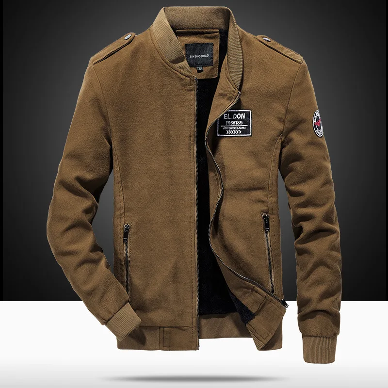 

Autumn Men's Casual Jacket Korean-style Fashion Washed Cotton Workwear Large Size MEN'S Coat