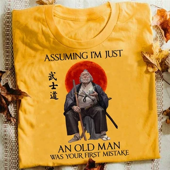 

Ronin Assuming I'm Just An Old Man Was Your First Mistake Gold Men T-Shirt Gyms Fitness Tops Tee Shirt