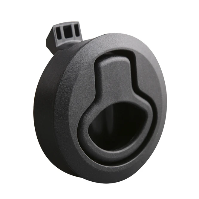 

Black Round Deck Lock Flush Pull Slam Latch Flush Pull Slam Latches Lift Ring Handle Marine Boat RV Drawer door lock Embedded
