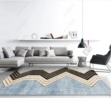  Modern Minimalist Nordic Fashion Blue Gilding Geometric Carpet Floor Mat Study and Bedroom Room Coffee Table  area rug large 