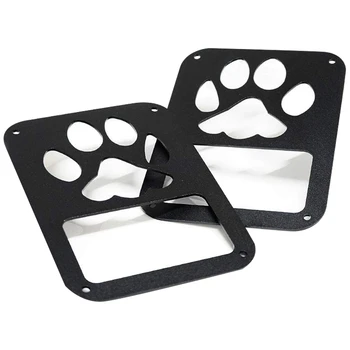 

2Pcs Tail Light Cover Guard" Dog Paw" for 2007-2018 Jeep Wrangler JK Unlimited Taillights- Pair