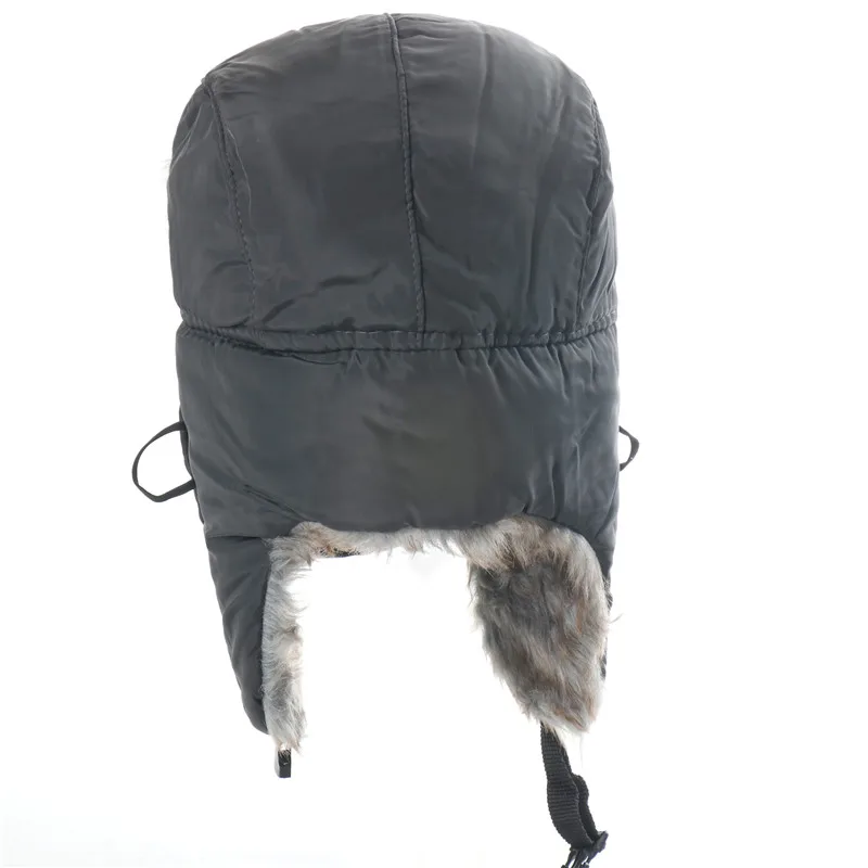 thermal aviator bomber winter hat CAMOLAND Wholesale Winter Bomber Hat Women Men Russia Ushanka Trapper Trooper Hats Male Thermal Faux Fur Earflap Snow Caps orange mad bomber hat