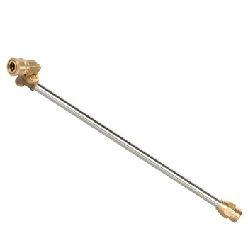 

Pressure Washer Extension Lance Wand Pole W/ Multi-angle Pivot Coupler Adapter