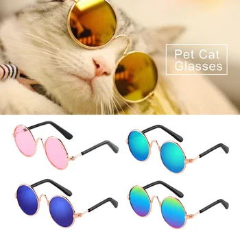 

Pet Product Photos Props Accessories Sunglasses Mini 8.5cm Length For Little Dog Cat Pet Supplies Dog Glasses Pet Cat Glasses