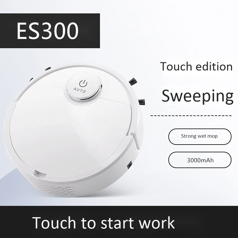 ES300 перезаряжаемый умный робот Vaccumm очиститель 3 в 1 USB Авто умная подметальная сухая влажная Швабра сильная всасывающая уборочная машина