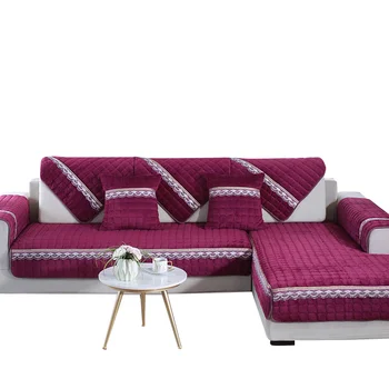 

New 4/3/2/1 Seater L Shaped Sofa Covers Living Room Sectional Chaise Longue Plush Armrest Slipcover Corner Sofa Covers Stretch