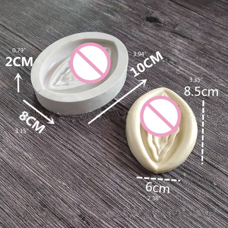 Handamade Female Vagina Mold Sex Silicone Molds for Soap Craft Candle Clay Chocolate Mold Baking Cake Resin Decorating Mould silicone mold