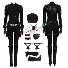 Черный костюм вдовы Мстители 4 эндшпиль Косплей Наташа романофф Высокое качество Женские крутые полный комплект