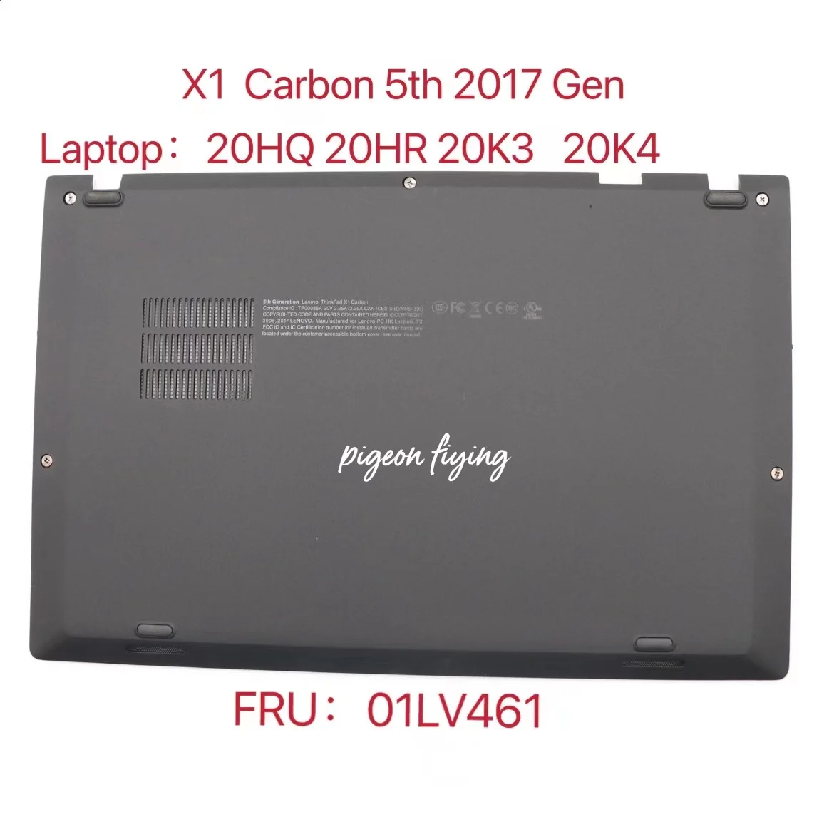 

for Thinkpad X1 Carbon 5th Gen (20K3 20K4 20HR 20HQ) Case,Base,Cover,Black FRU: 01LV461