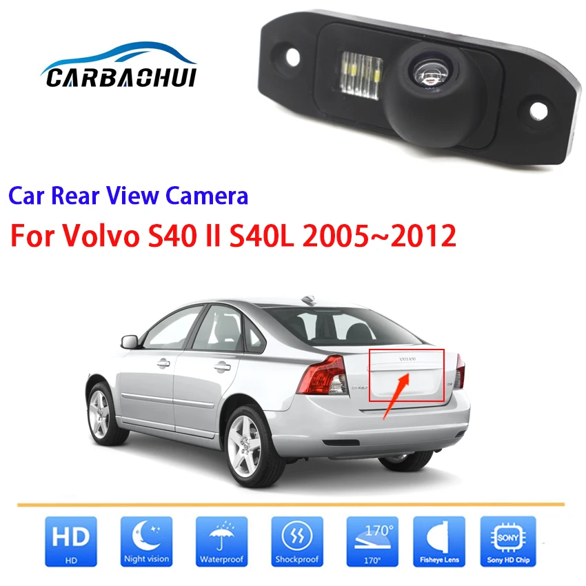 

Car Rear View Backup Camera For Volvo S40 II S40L 2005~2012 CCD Full HD Night Vision Reverse Parking Camera high quality RCA