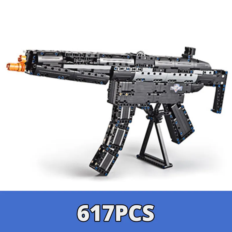 Конструктор Военный Спецназ пистолет револьвер Power M23 98K AK47 винтовка автомат WW2
