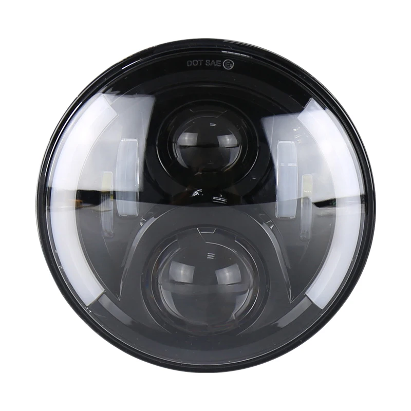 

1Pcs 12V 7 Inch Led Headlights for Honda Motorcycle Headlights Double Curved Round Headlight