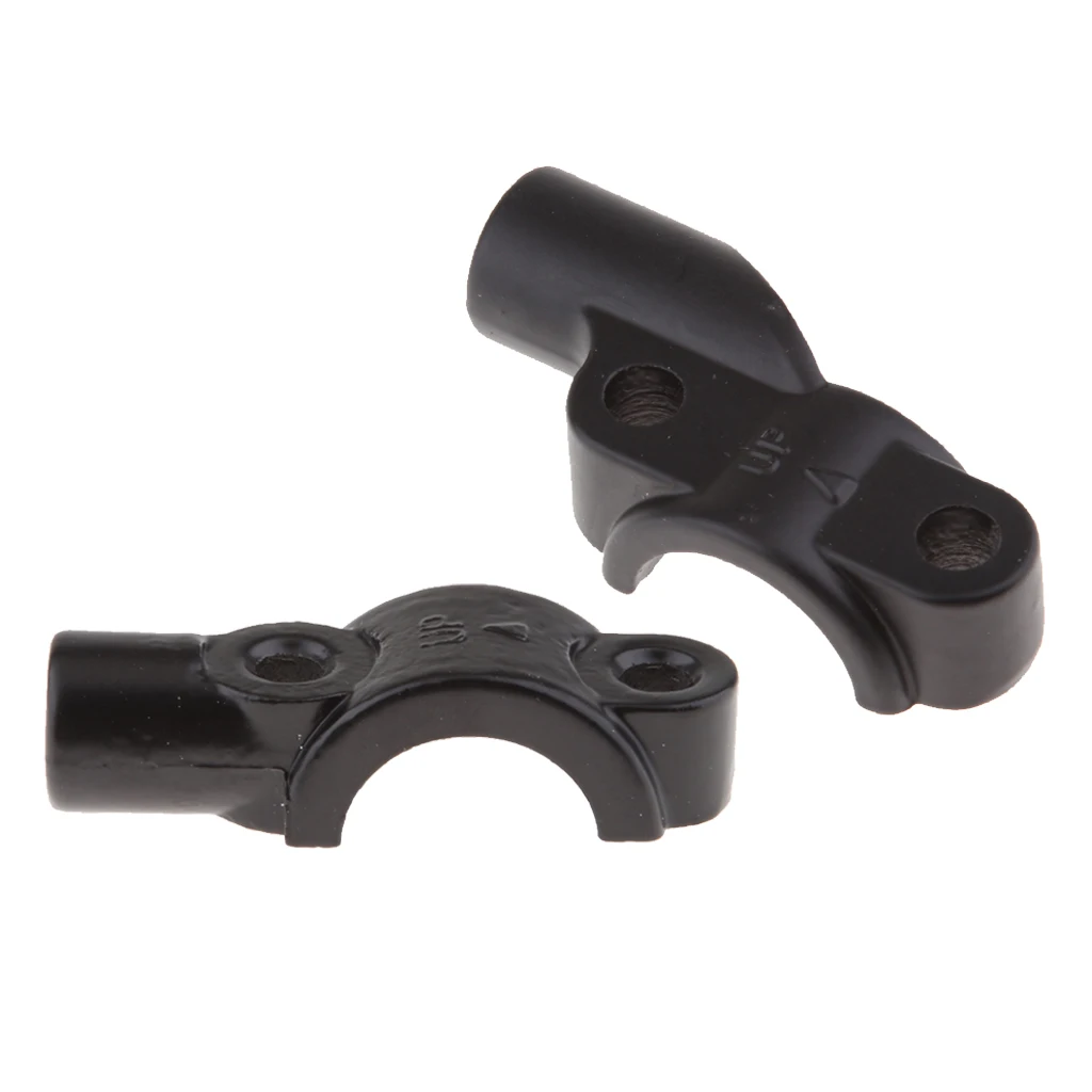 8mm 22mm Motorcycle Rear View Black Handle Bar End Side Rearview Mirrors