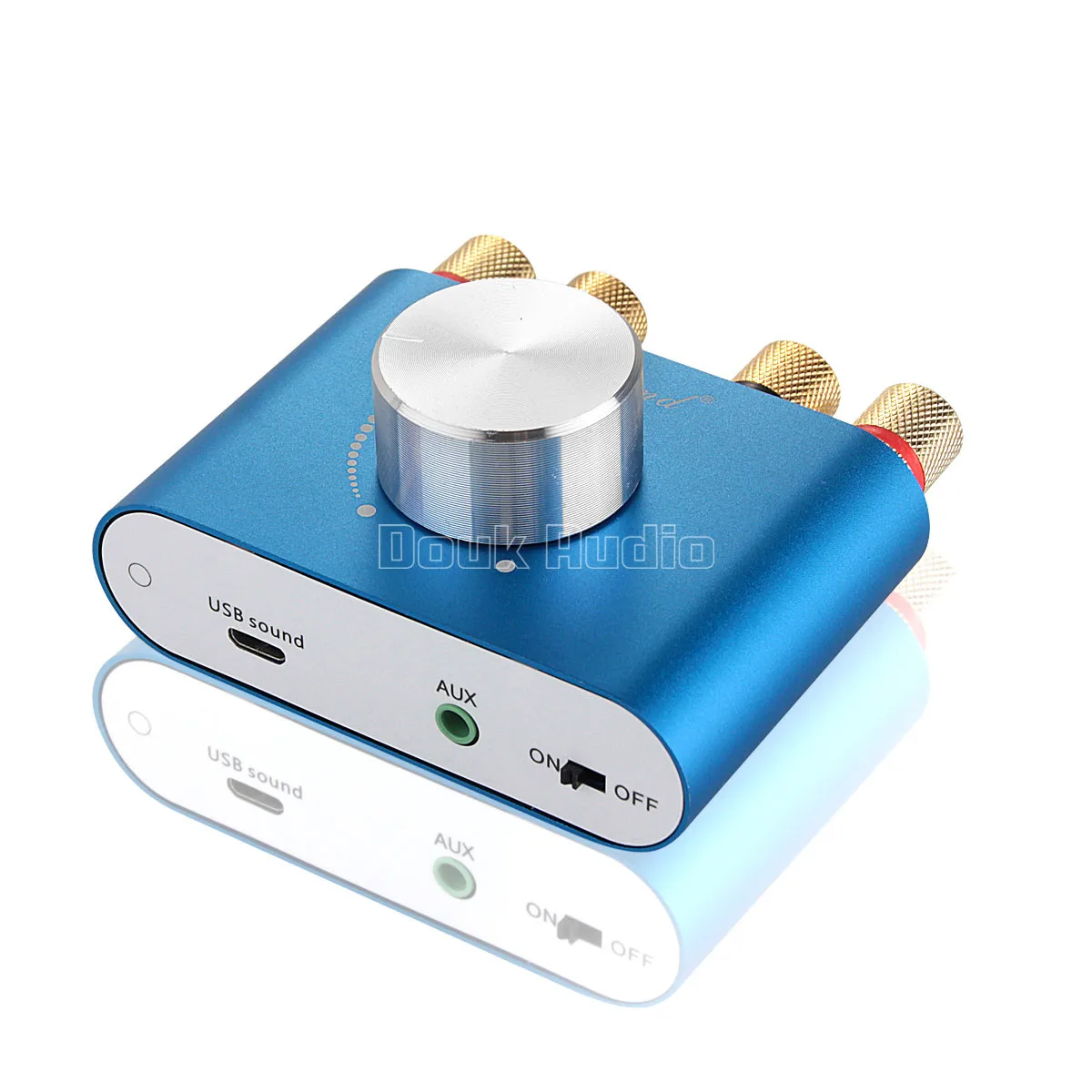 Nobsound Мини Bluetooth 5,0 HiFi TPA3116 цифровой усилитель стерео аудио 2,0 канальный усилитель звука 100 Вт усилитель мощности - Цвет: Синий