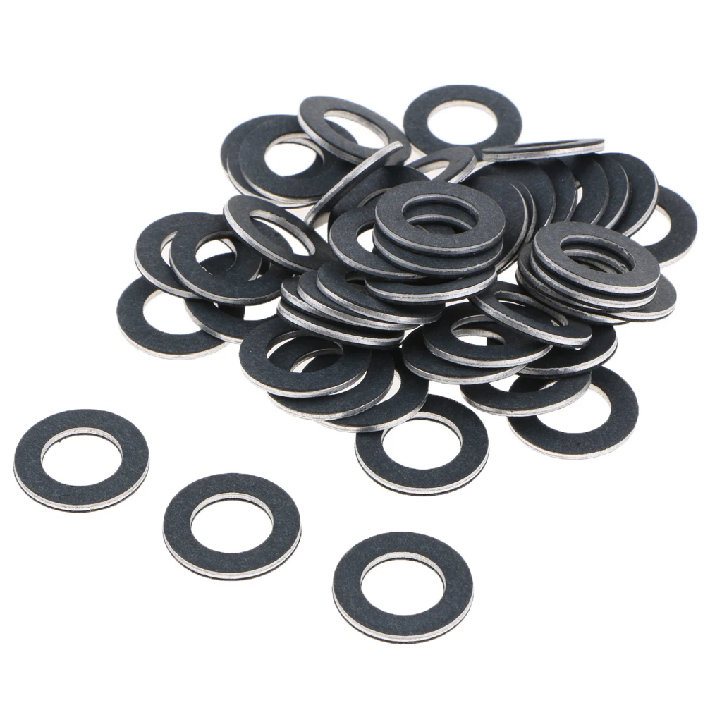 

Black Drain/Fill Plug Washers for Toyota Lexus, M12 (Outer diameter: 20mm), Pack of 50