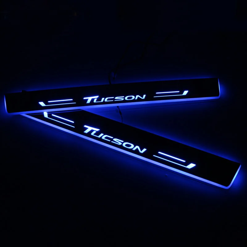 

For Hyundai Accent i25 solaris IX35 Tucson Santa Fe IX45 IX25 Creta Sonata i40 i30 Dynamic LED Door Sill Scuff Plate Pedal