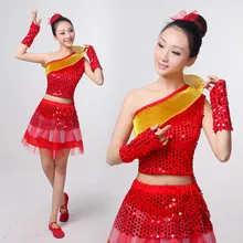 Женская сценическая юбка с блестками, одежда для современных танцев, униформа Черлидинга для гимнастики и выступлений