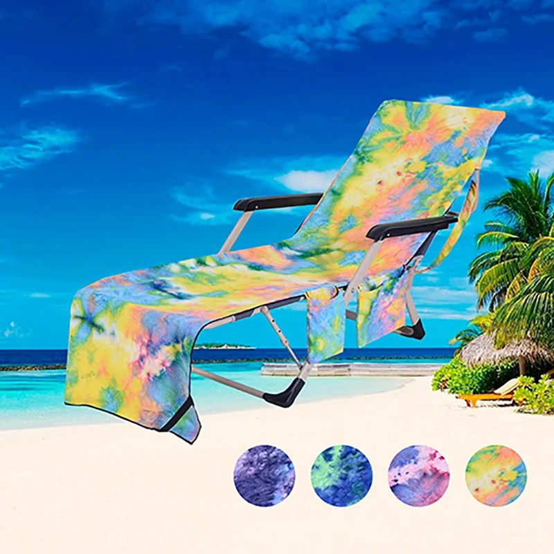 

New Colorful Beach Towel Swimming Chair Towel Microsoft Beach Chair Cover Hot Style Couch Recliner Swimming Sun Bath Relaxation