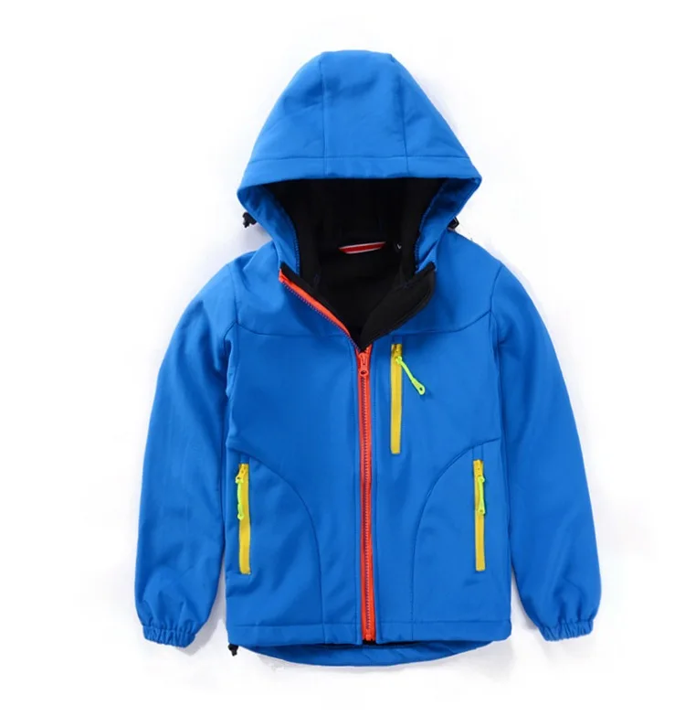 

Foreign Trade New Style CHILDREN'S Soft Shell Clothes Outdoor Skiing Sports Mountain Climbing Jacket Waterproof Fleece Raincoat