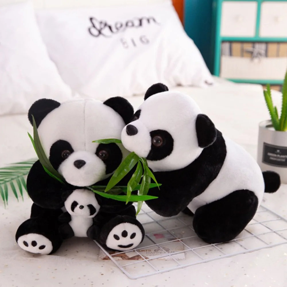 

Plush Panda Soft Stuffed Animal Cushion Soft Small Dolls for Kids Gift s Birthday Gifts Chinese Style Panda Sleeping Toys Gifts