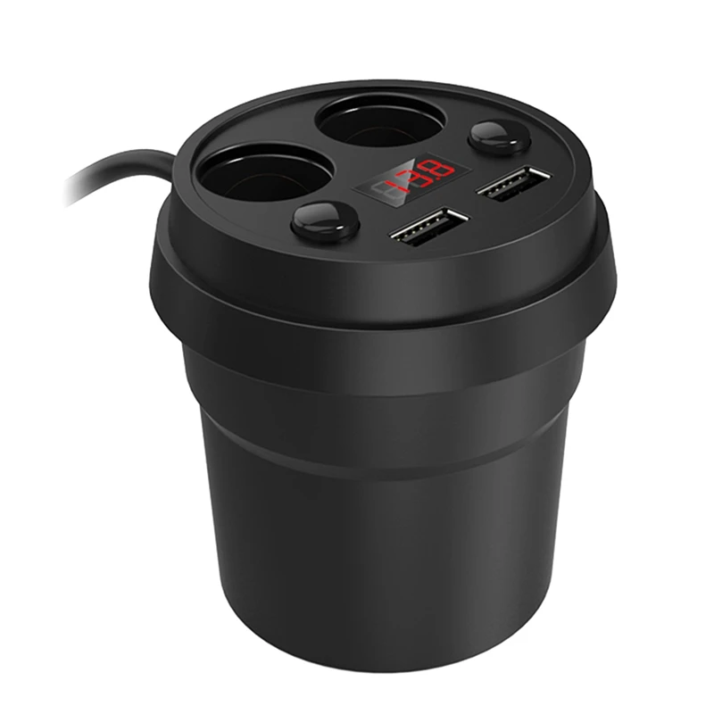 

3.1A Dual USB Car Charger Cup Charging Voltage Current Display Phone Charger