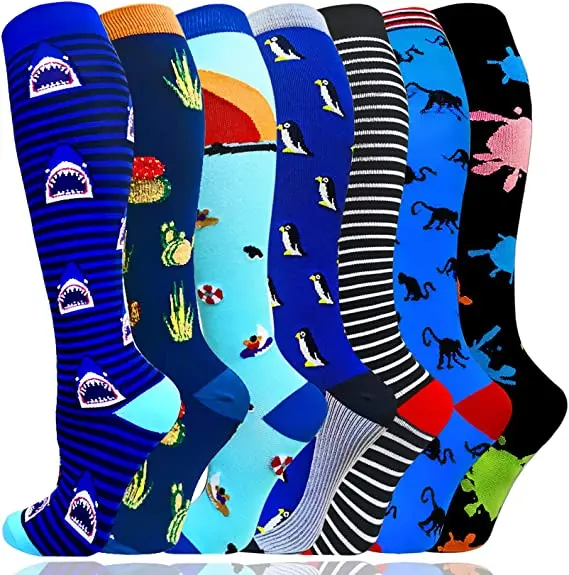 Compression Socks Running Socks 20-30 Mmhg Anti-slip Men Women Running Crossfit Golf Varicose Veins Football Cycling